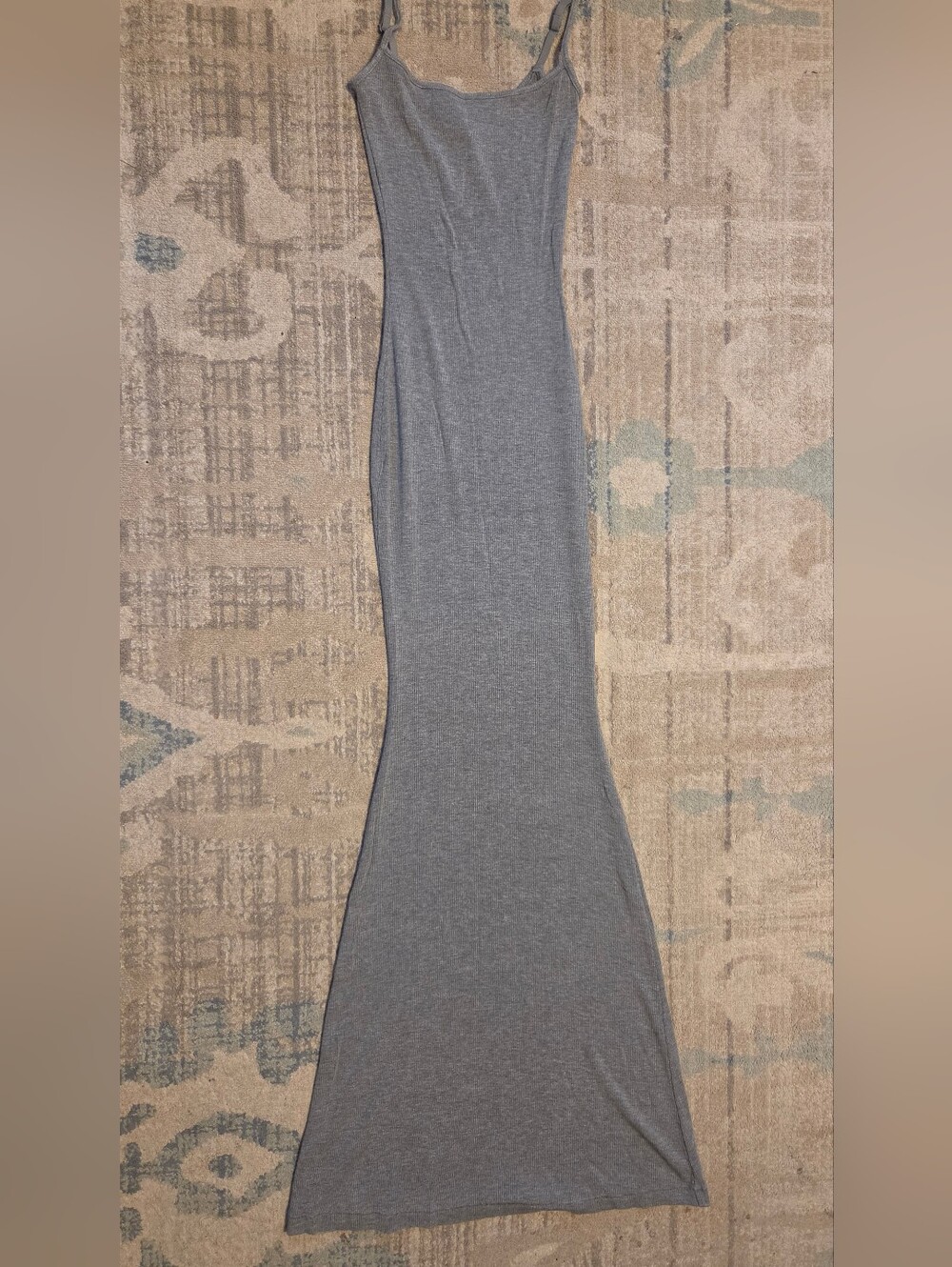 Skims Long Slip Dress. Gray. Size XS. EUC